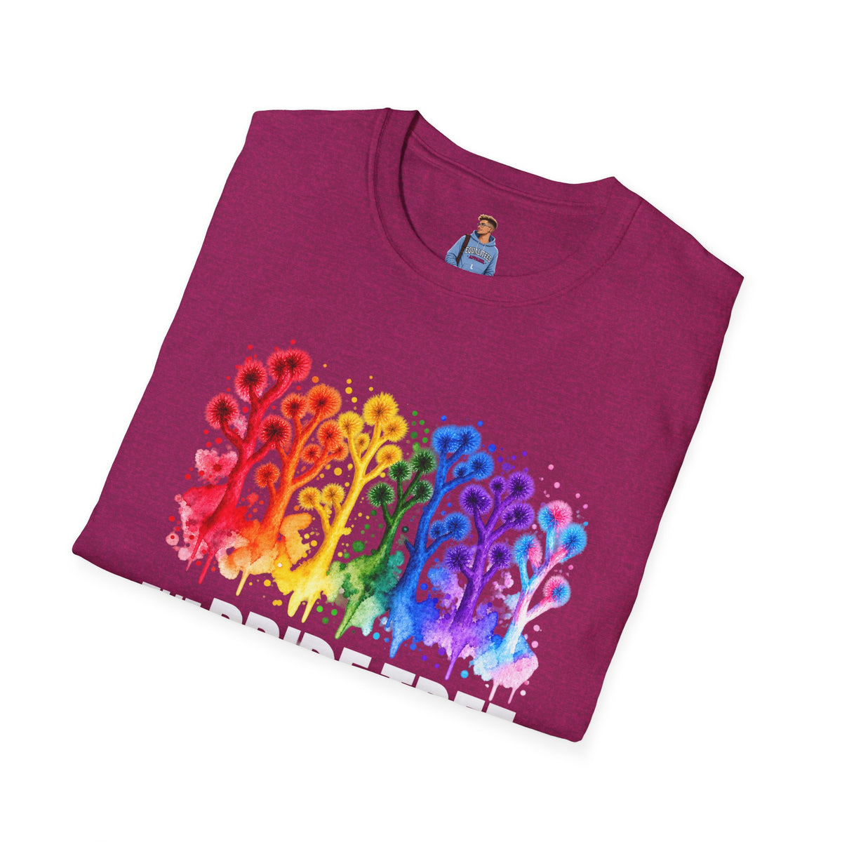 Pride Tree Las Vegas White Text T-shirt