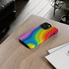 Rainbow Swirl Tough Phone Case for iPhone