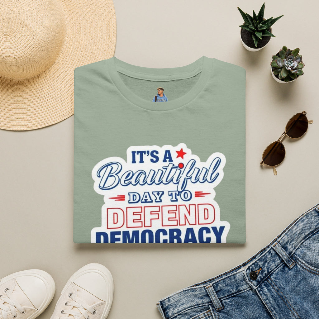 Defend Democracy Unisex Softstyle T-Shirt - Perfect for Activism and Everyday Wear