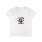 Stay Hydrated Punch Nazis V-Neck T-Shirt - Protest against Fascism Message Tee for Activists