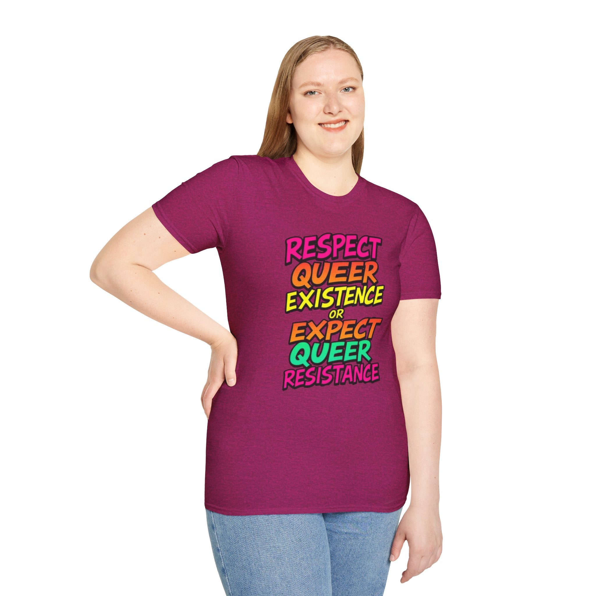 Respect Queer Existence or Expect Queer Resistance T-Shirt
