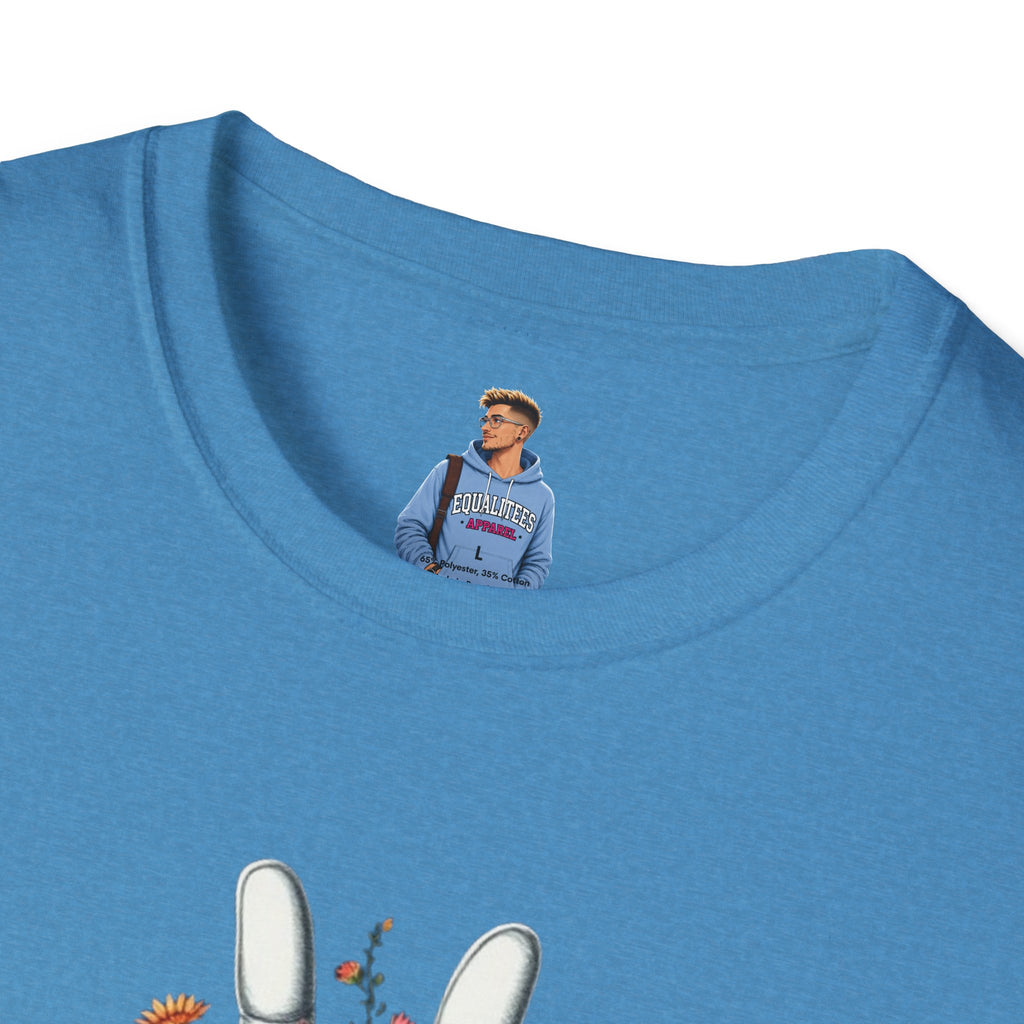 Grow Peace Unisex Softstyle T-Shirt - Boho Inspiration, Perfect for Festivals and Everyday Wear