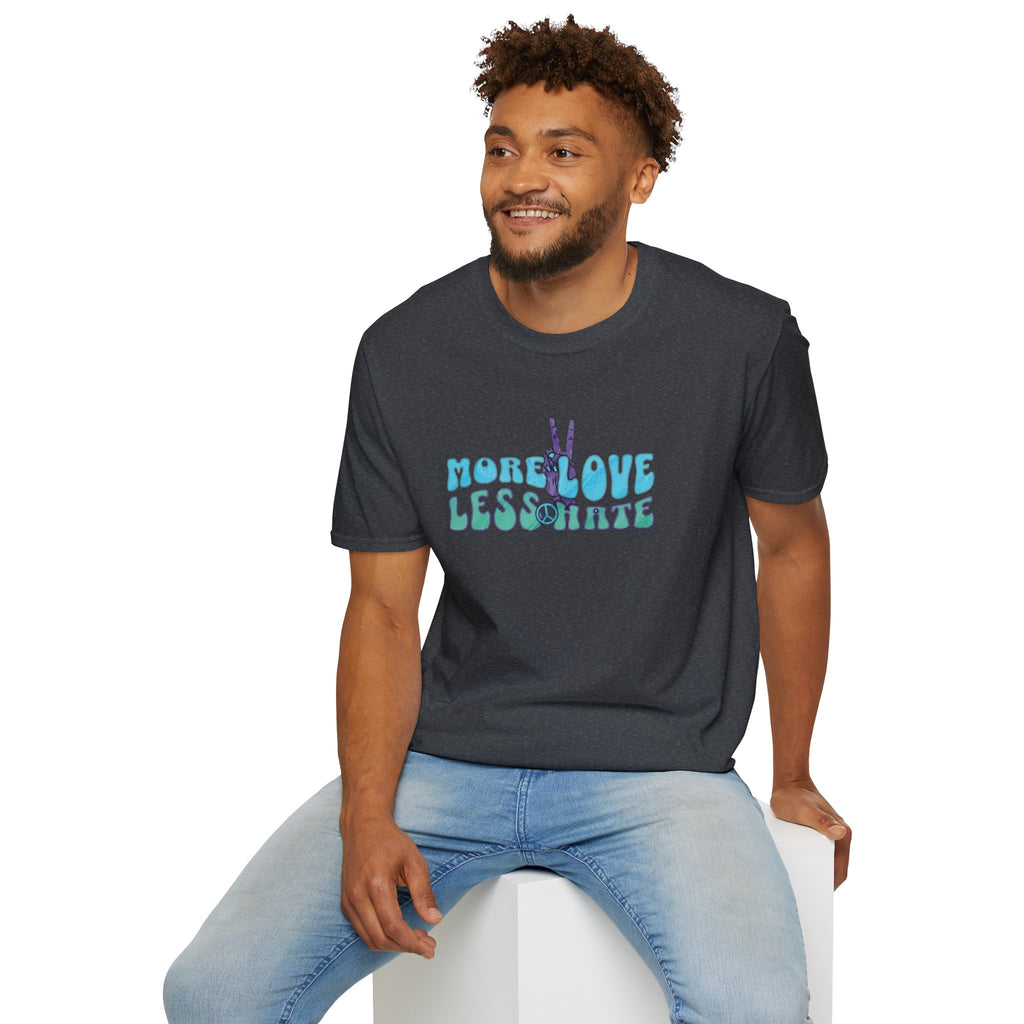 More Love Less Hate Unisex Softstyle T-Shirt