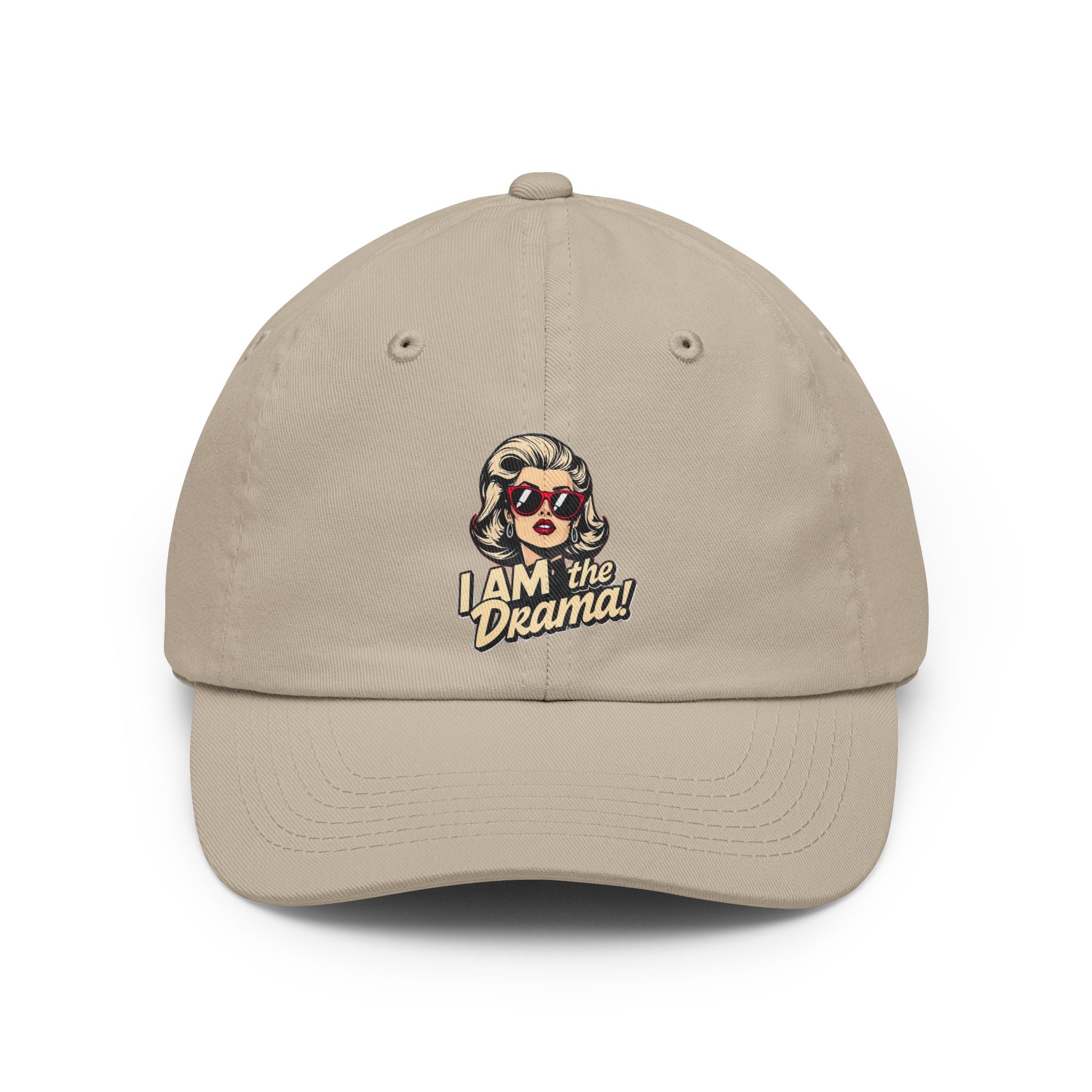 "I Am the Drama" Retro Pop Art Cap