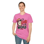 T-Shirt — "It's Good To Be Woke" Graphic Tee (Alarm Clock Design)