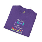 Unisex Softstyle T-Shirt - When Did You CHOOSE to Be Straight? Empowering LGBTQ+ Graphic Tee