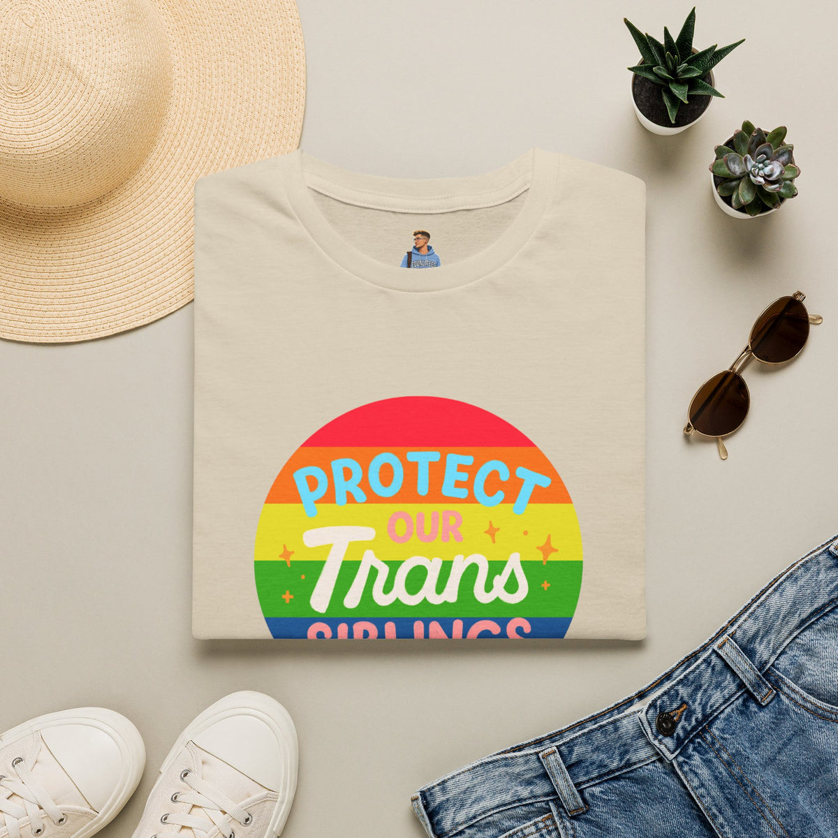 Protect Our Trans Siblings Pride Tree Las Vegas T-Shirt
