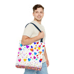 Falling Hearts Tote Bag