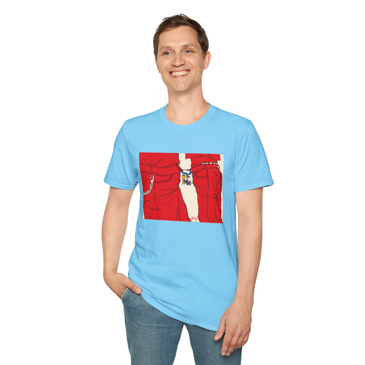 Red Jeans by Audrey Pride Tree Las Vegas T-Shirt