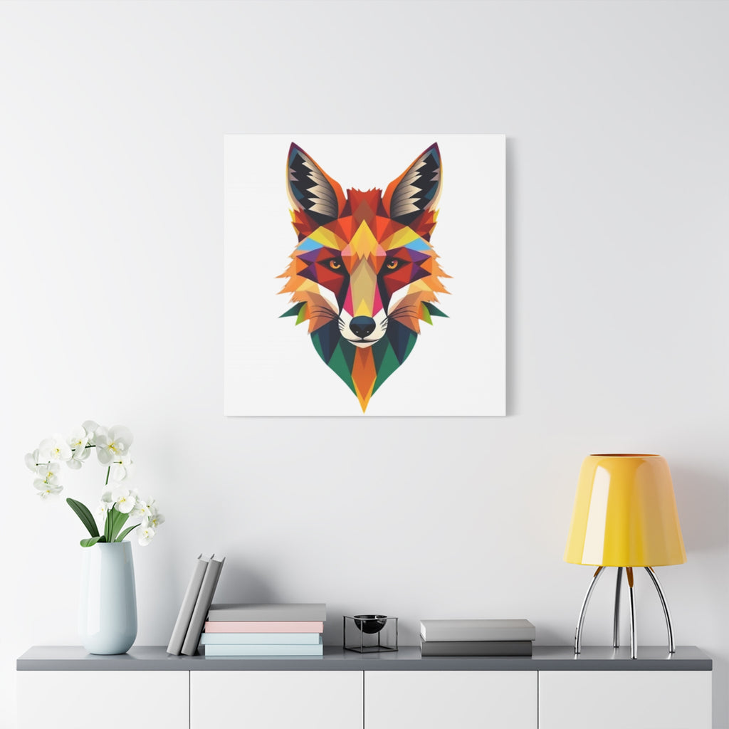 Colorful Fox Canvas Wall Art - Polished Modern Home Décor