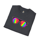 Rainbow Sunglasses Unisex t-shirt