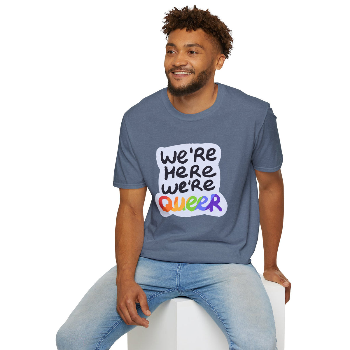 We’re Here We’re Queer Pride Tree Las Vegas T-Shirt