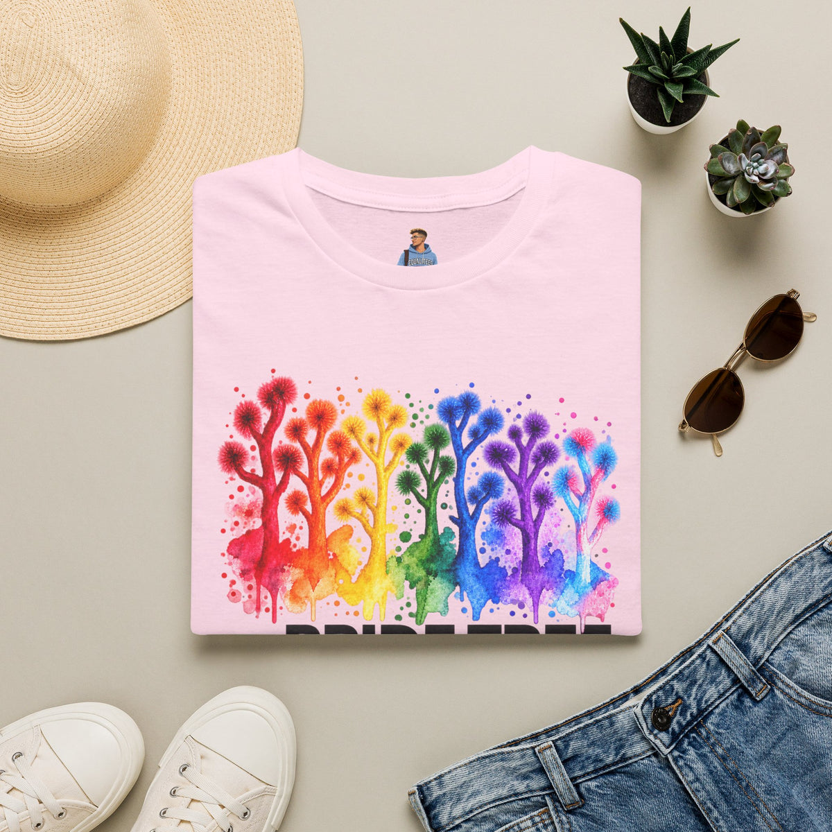 Pride Tree Las Vegas T-Shirt - Black Text