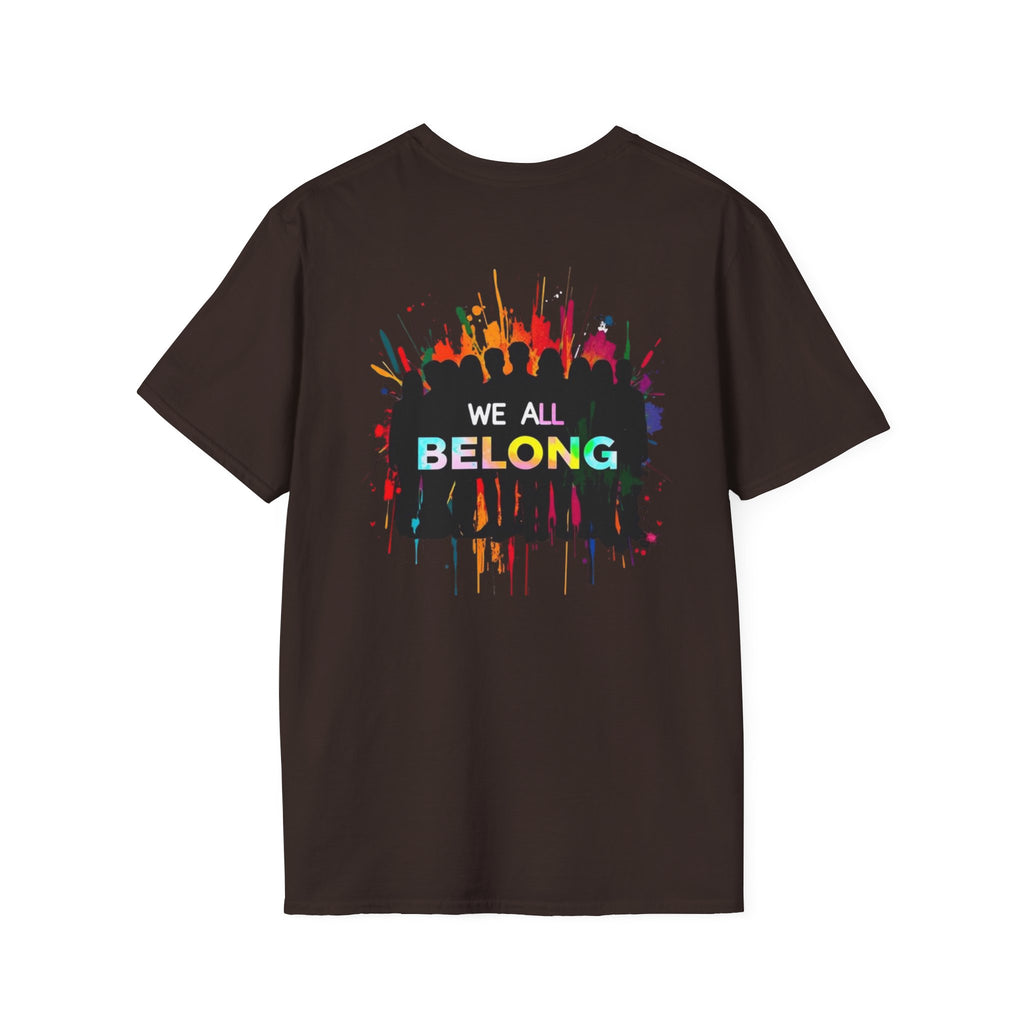 Unisex Softstyle T-Shirt - LGBTQ+ Empowerment T-Shirt: Conversion Therapy is Torture & We All Belong