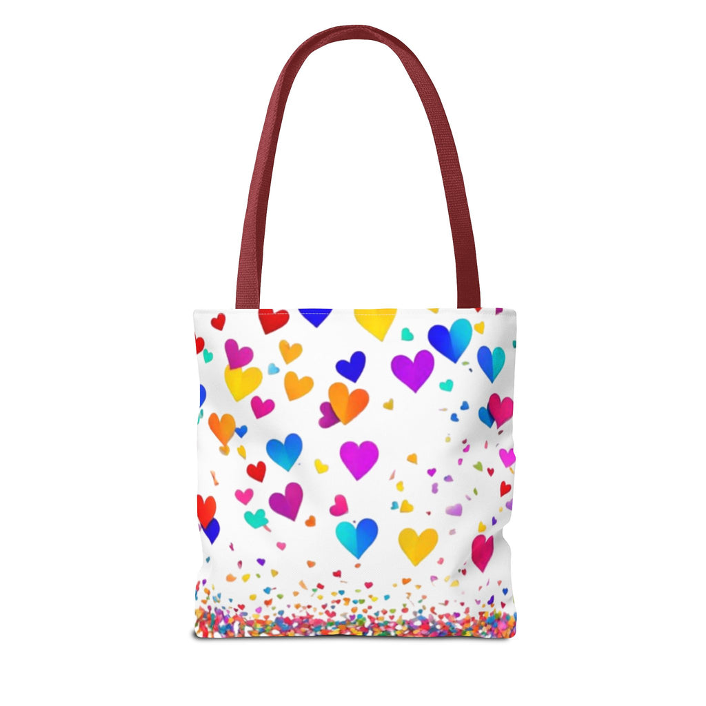 Falling Hearts Tote Bag