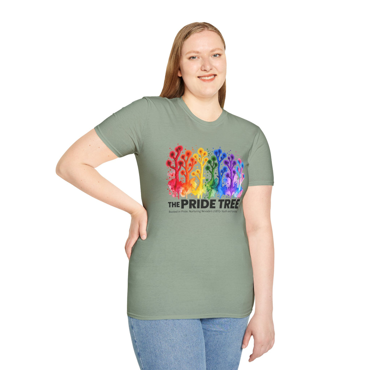 Pride Tree Las Vegas T-Shirt - Black Text