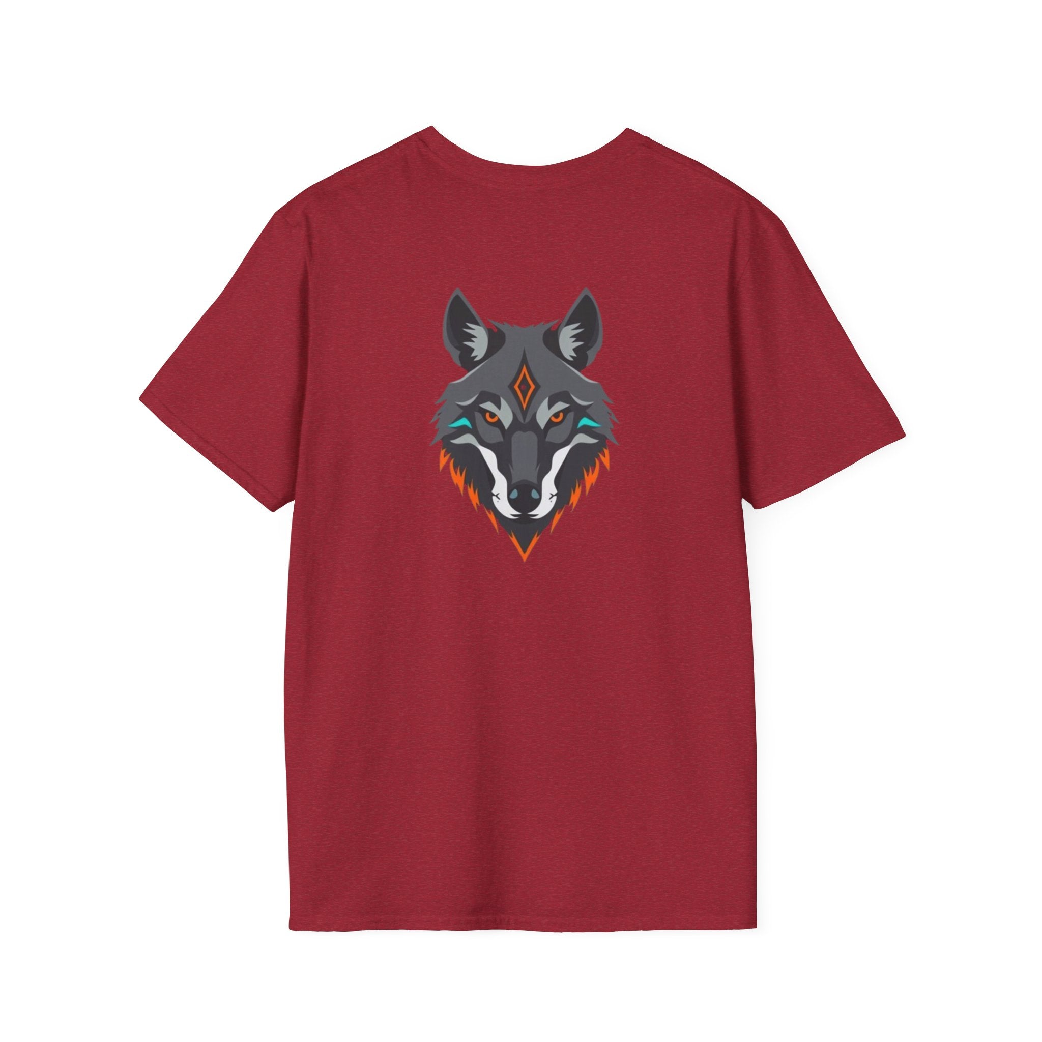 Mystical Wolf Design Unisex Softstyle T-shirt