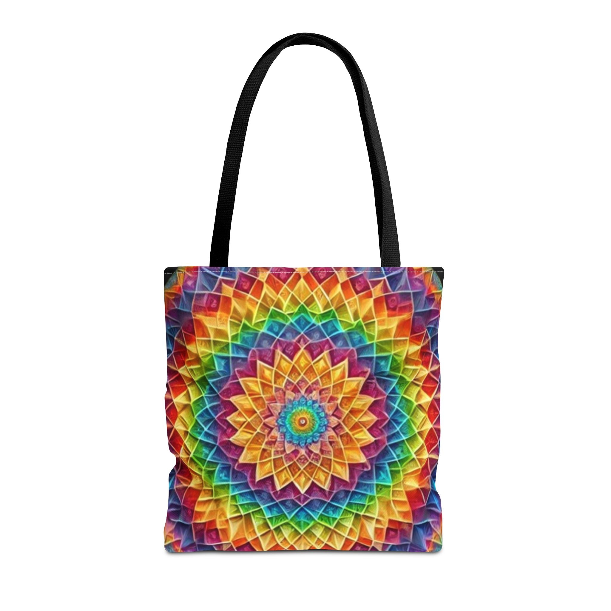 Rainbow Mandala Tote Bag