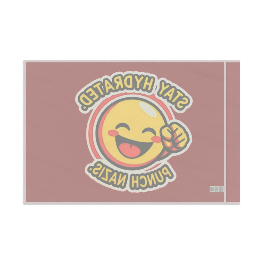 Stay Hydrated, Punch Nazis Emoji - Protest Flag