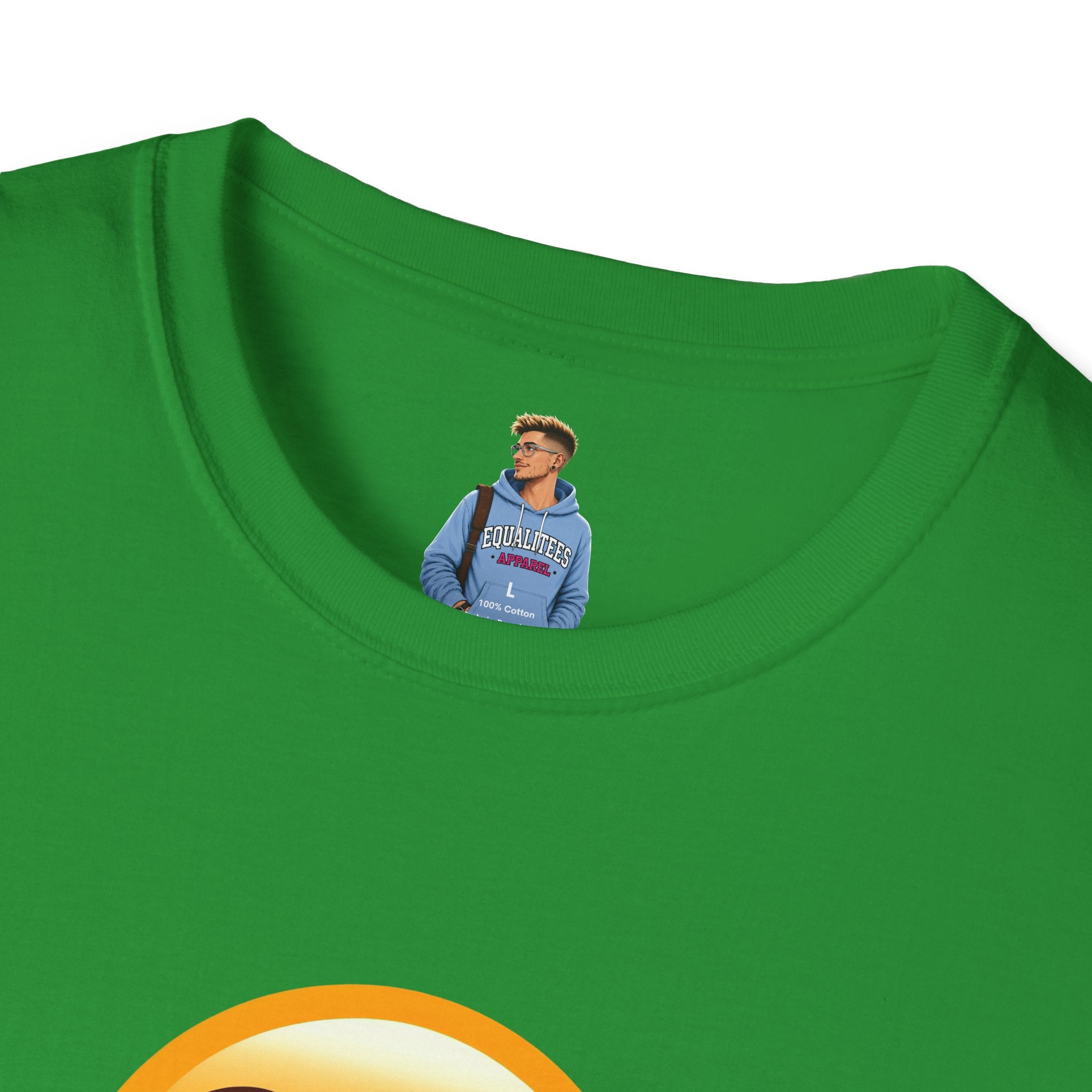 Unisex Softstyle T-Shirt with Eye Roll Emoji | Casual Graphic Tee for Everyday Humor