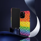 Rainbow Polka Dot Tough Phone Case for iPhone