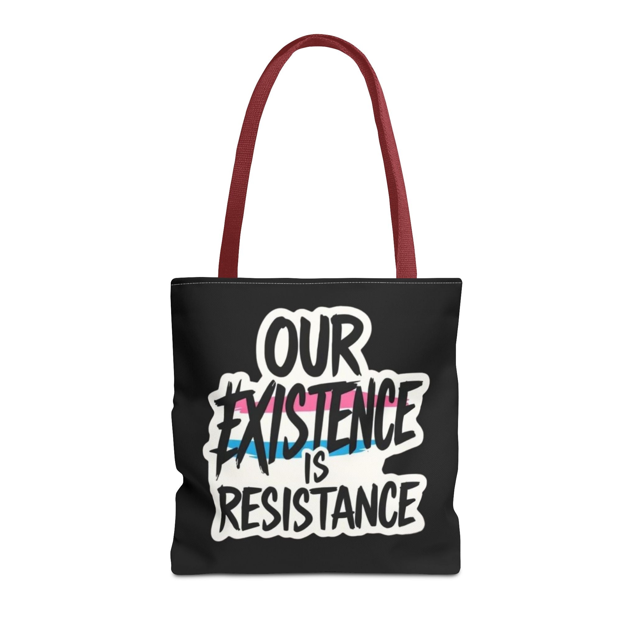Our Existence Is Resistance Trans Protest Tote Bag
