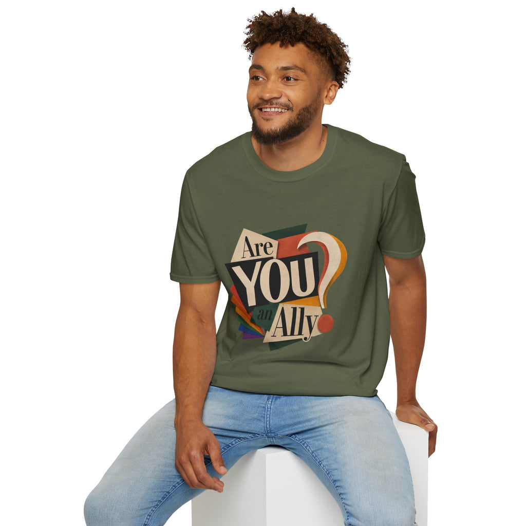 Are You An Ally? T-Shirt — Vintage Pride Ally Tee