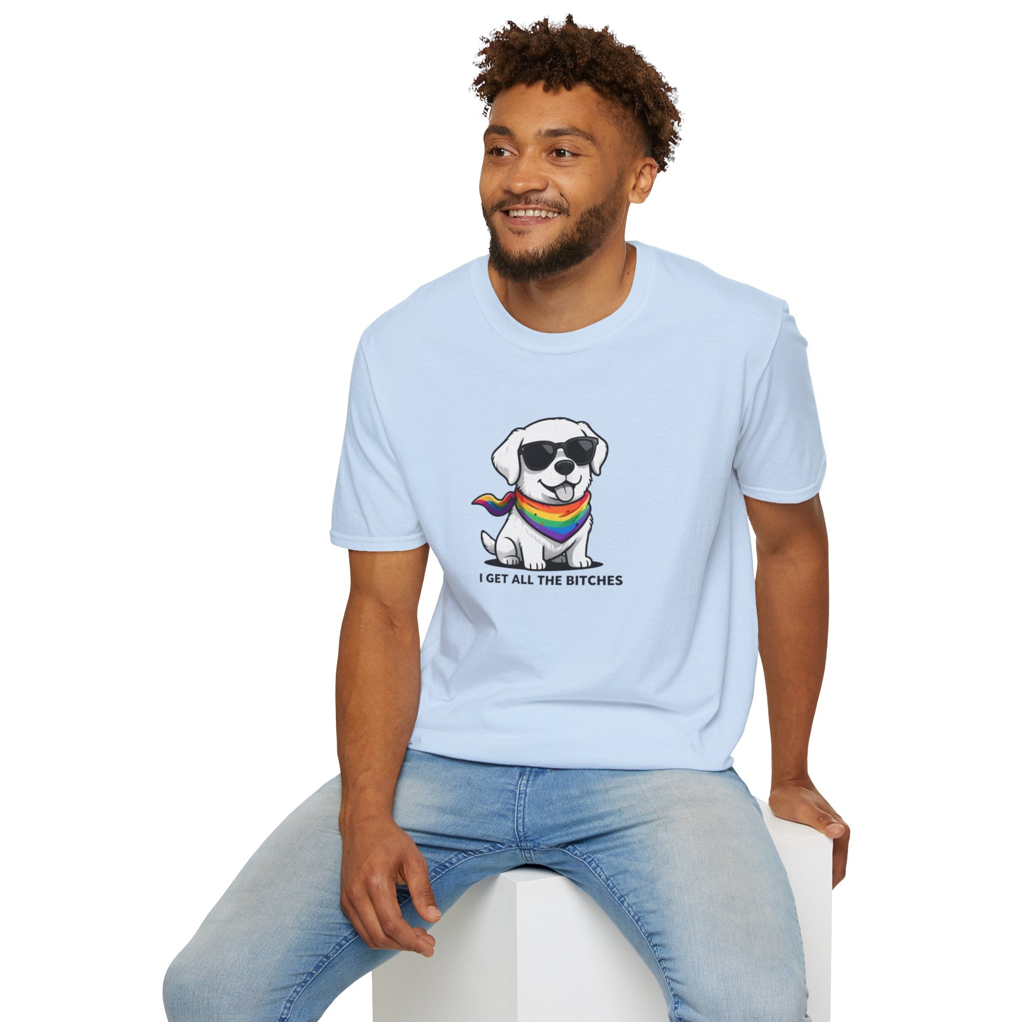 Pride Dog T‑Shirt – I Get All the Bitches