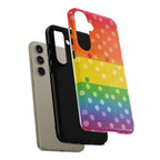 Rainbow Polka-Dot Tough Case for Android