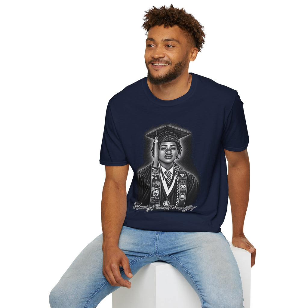 Portrait Front and Back - In Memory of Pierre Damas Bel T-Shirt