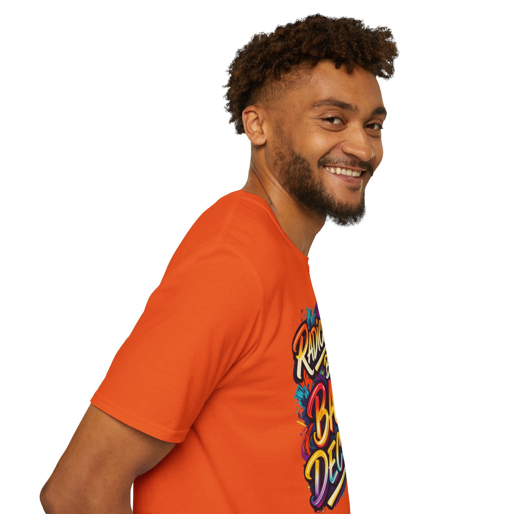 Radicalized by Basic Decency T-Shirt Colorful Graffiti Typography