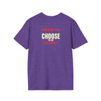 Unisex Softstyle T-Shirt - When Did You CHOOSE to Be Straight? Empowering LGBTQ+ Graphic Tee