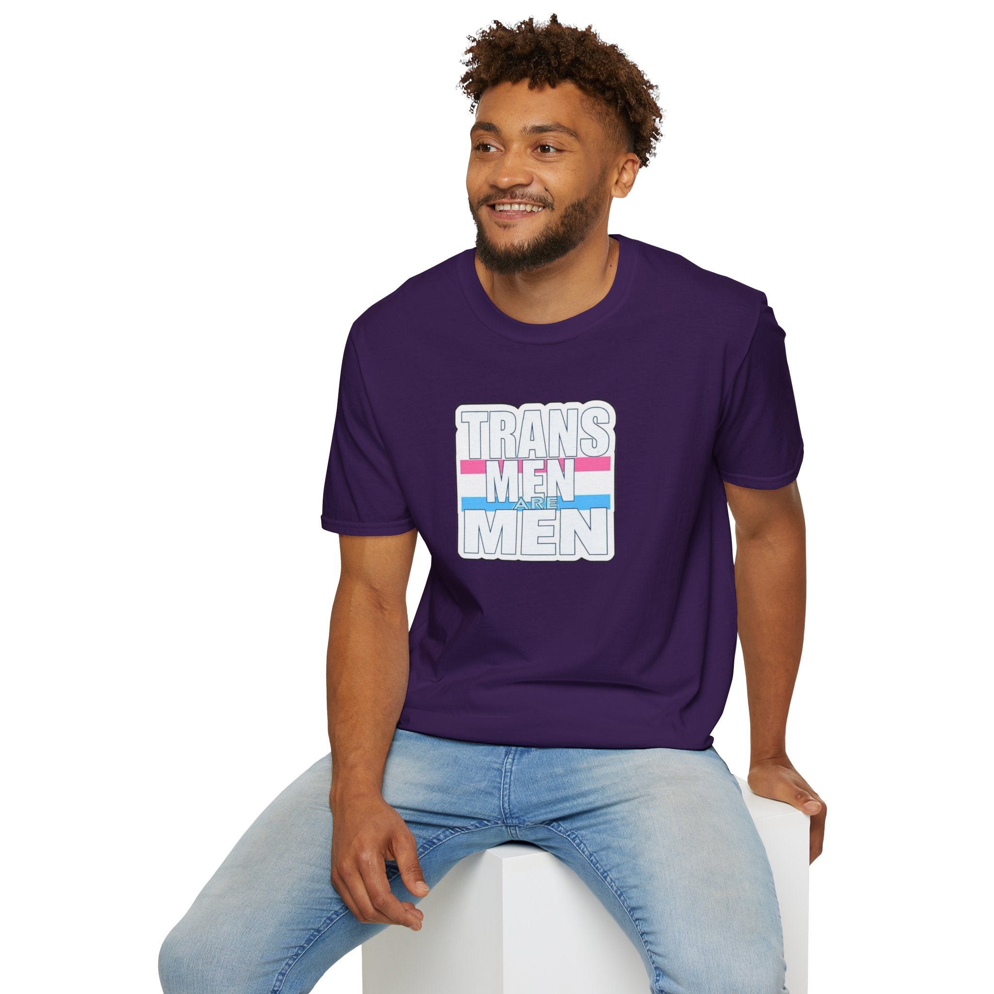 Unisex Softstyle T-Shirt - 'Trans Men Are Men' Statement Tee