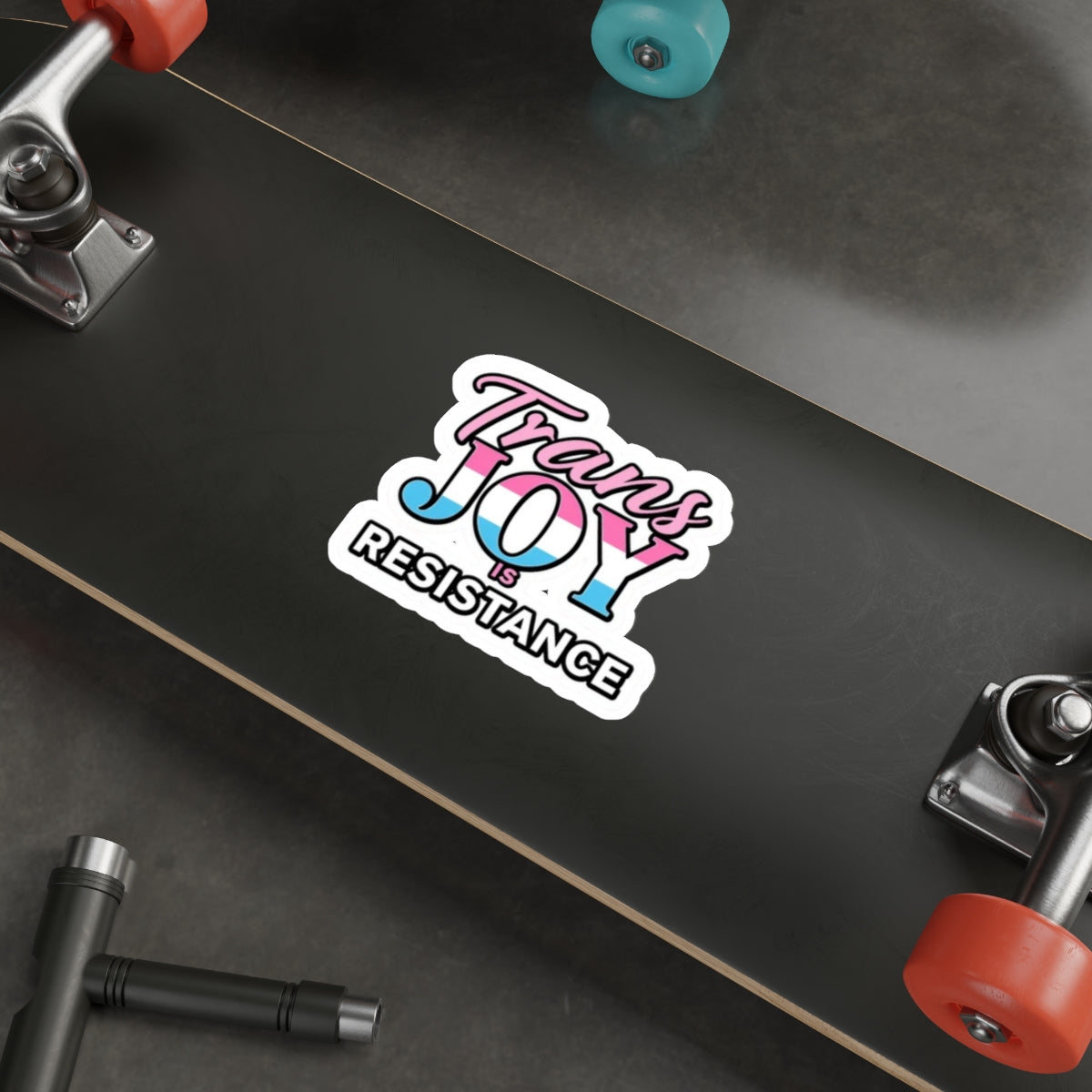 Die-Cut Stickers - TRANS JOY IS RESISTANCE
