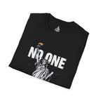 Unisex Softstyle T-Shirt - 'No One Is Illegal' Graphic Tee for Social Justice Advocates
