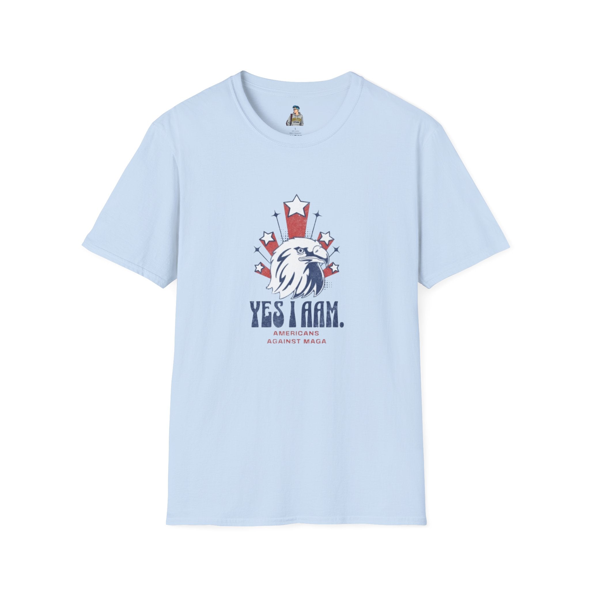 Americans Against MAGA Red Patriots Unisex Softstyle T-Shirt