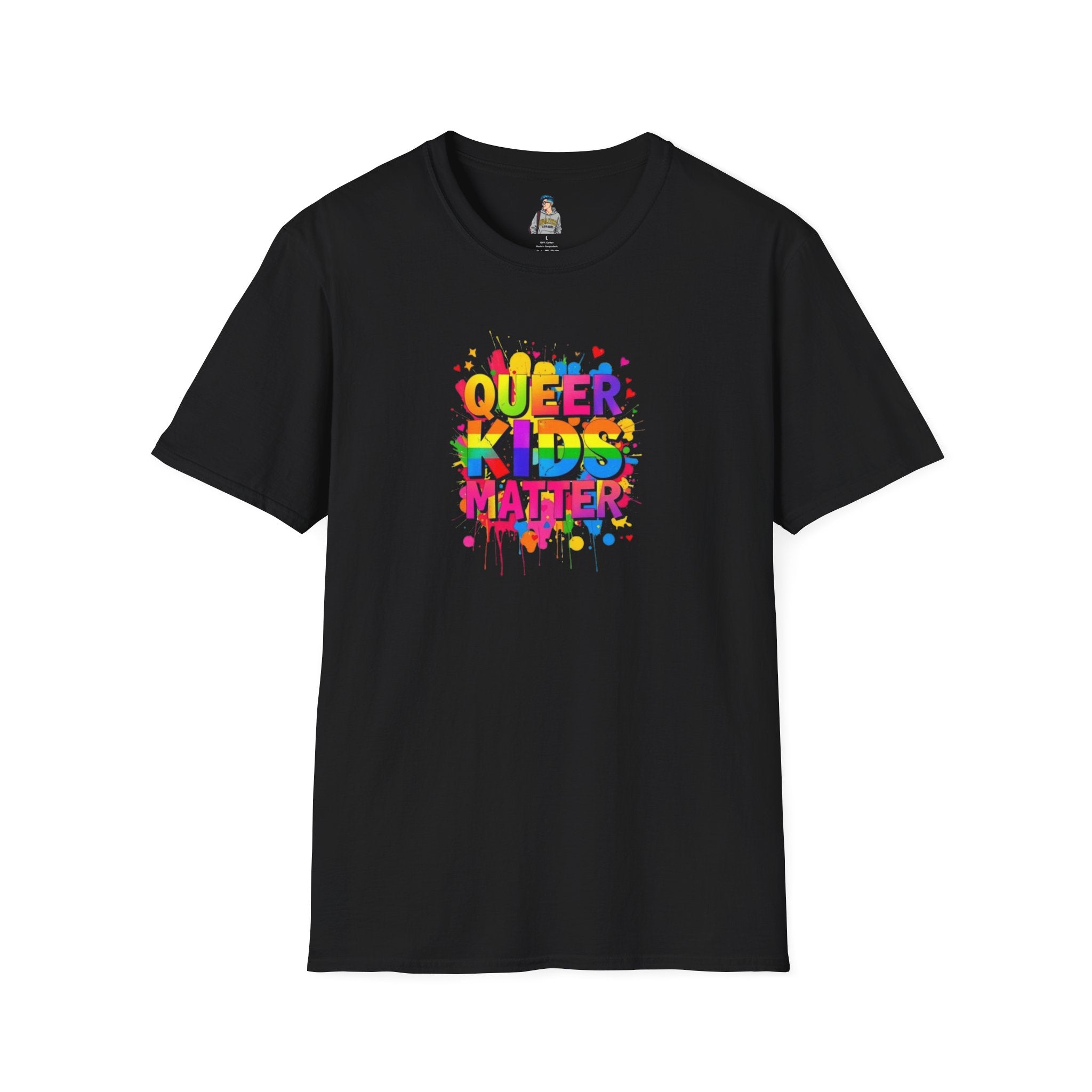 Queer Kids Matter Unisex Softstyle T-Shirt - Celebrate Inclusivity & Pride