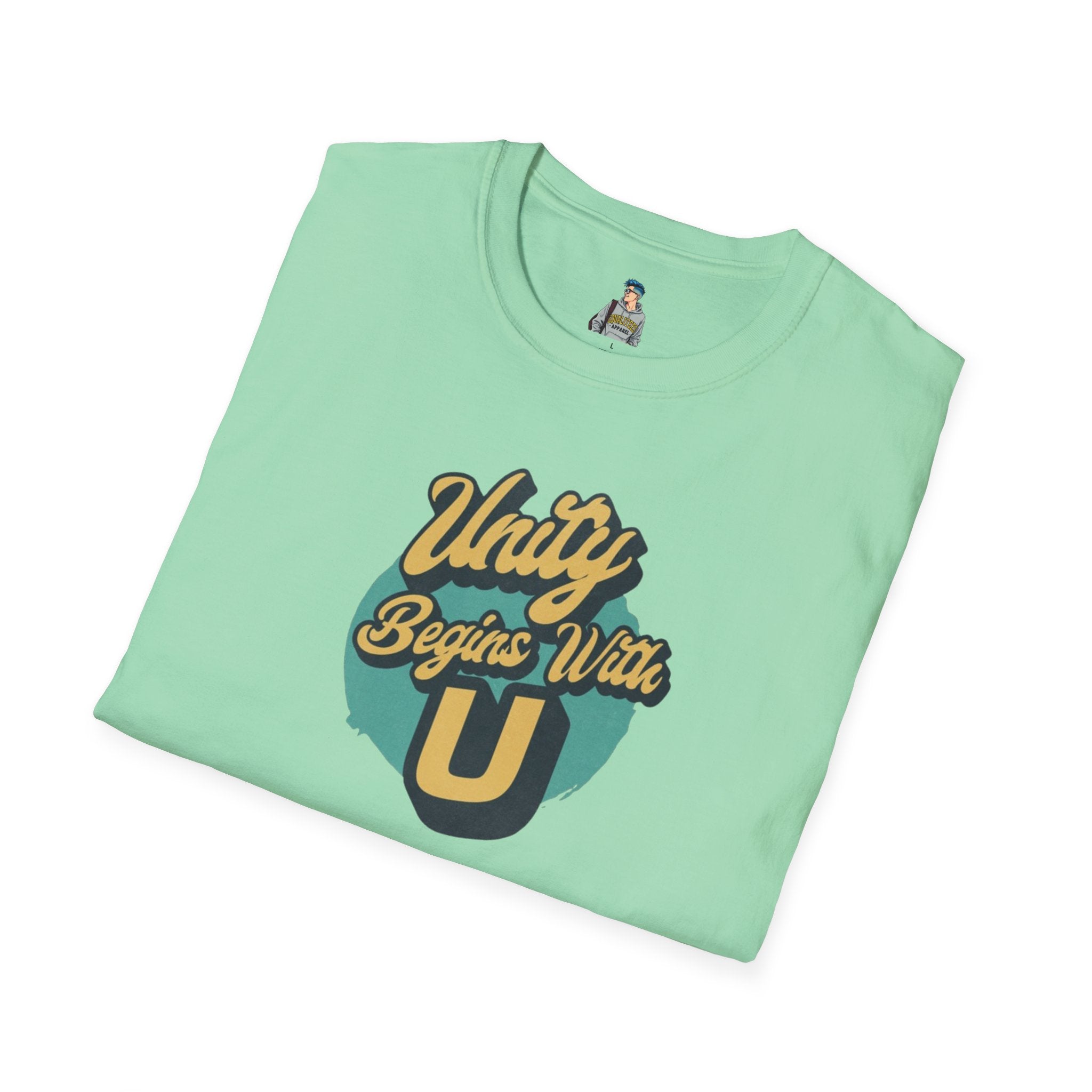 Unity Begins With U Unisex Softstyle T-Shirt
