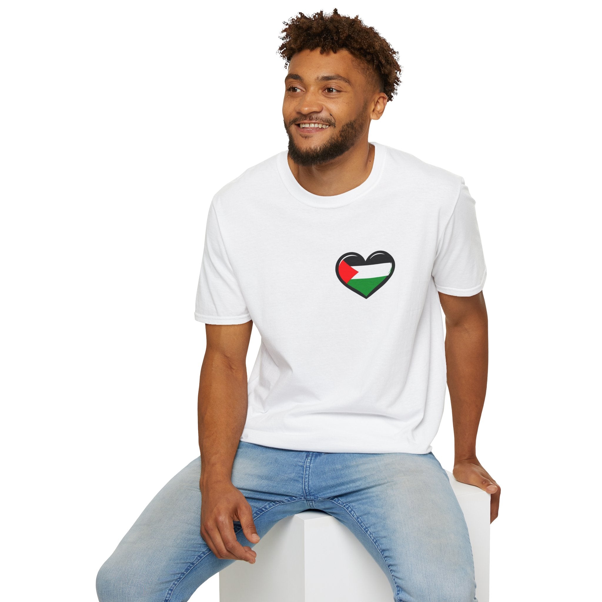 Unisex Softstyle T-Shirt: Stand with Gaza & We Are All Palestine Graphic Tee