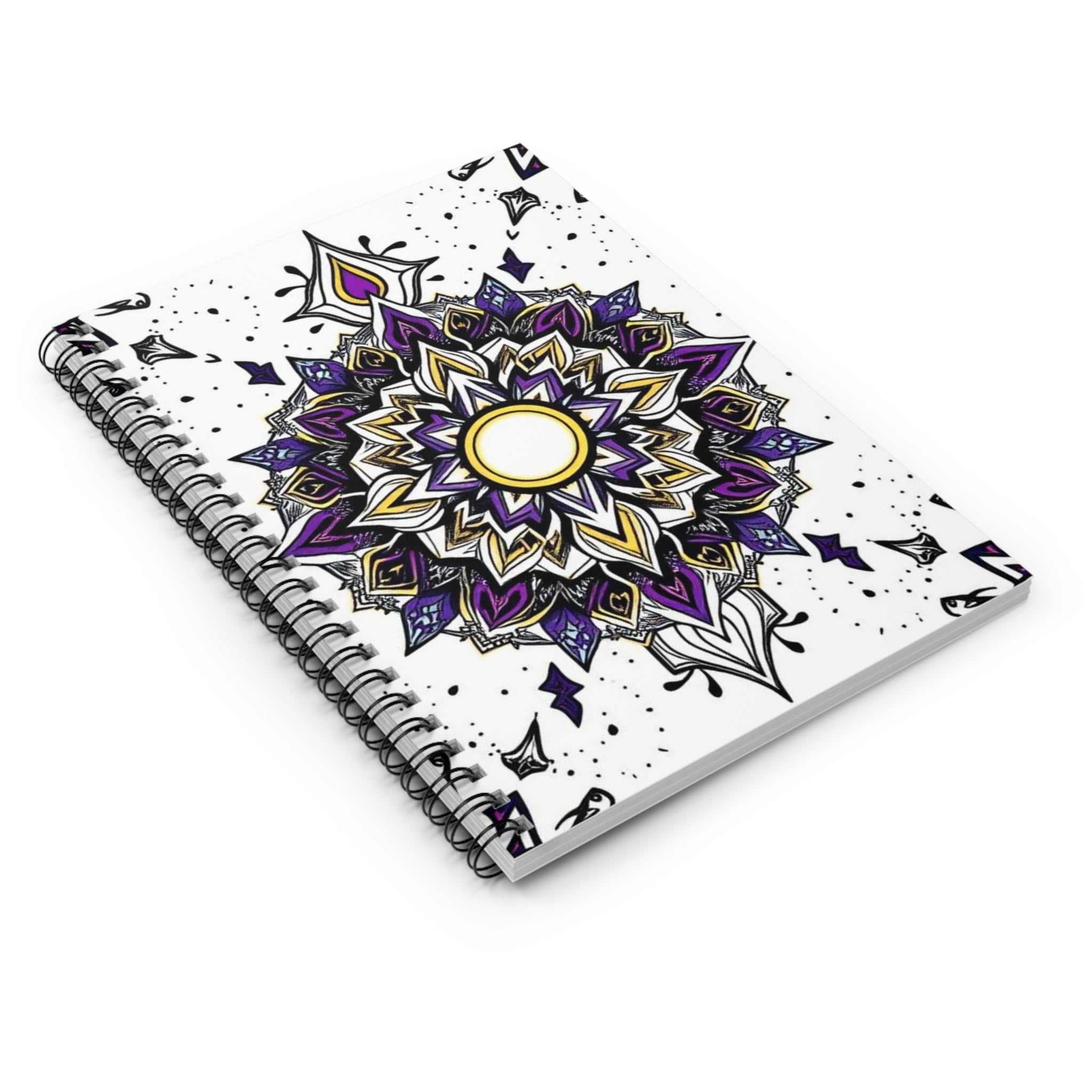 Purple Mandala Spiral Notebook - Perfect for Journaling & Note-Taking