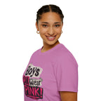 Boys Can Wear Pink T-Shirt — Bold Retro Feminist Graphic Tee