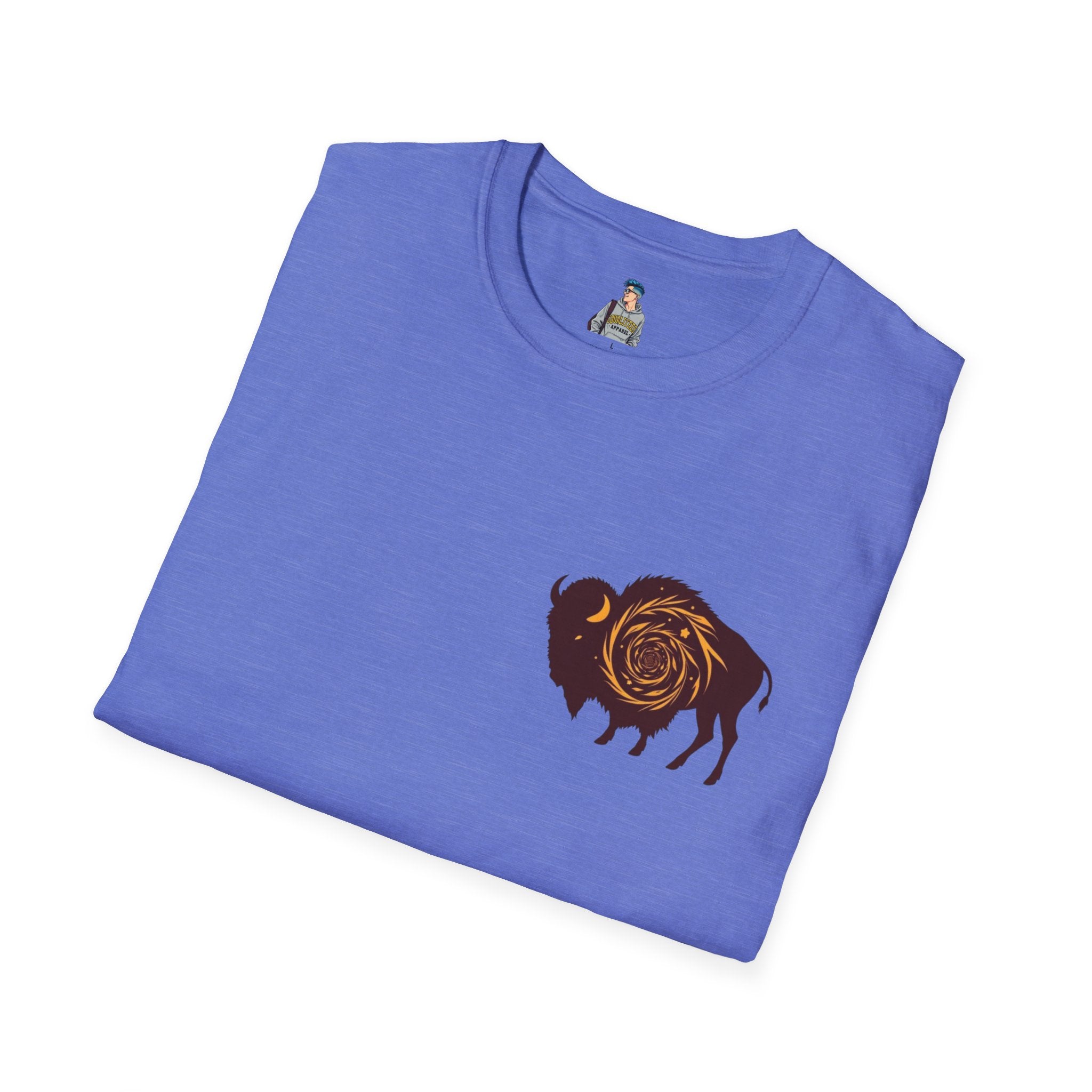 Buffalo Spiral Design Unisex Softstyle T-shirt