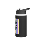 Teaching While Queer Stainless Steel Water Bottle - Perfect for Educators and Allies