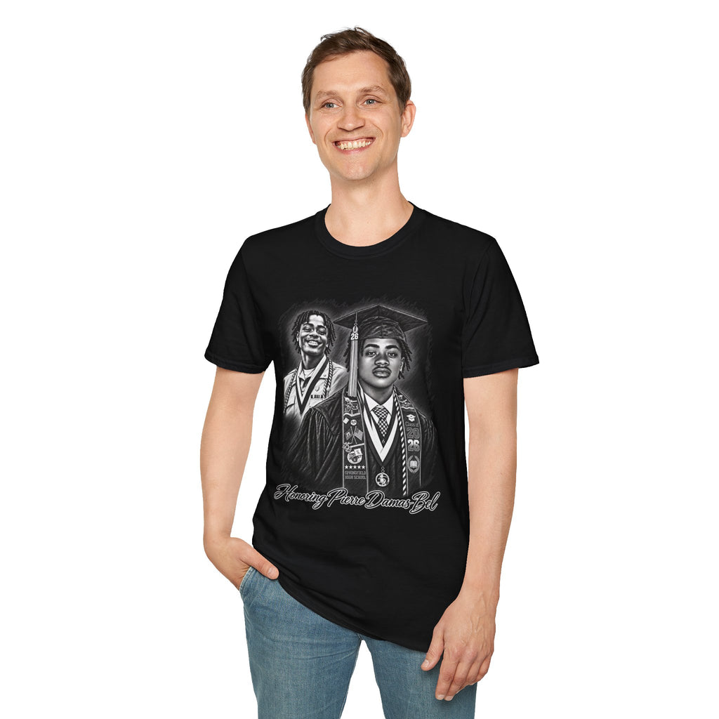 Double Portrait Front - In Memory of Pierre Damas Bel T-Shirt
