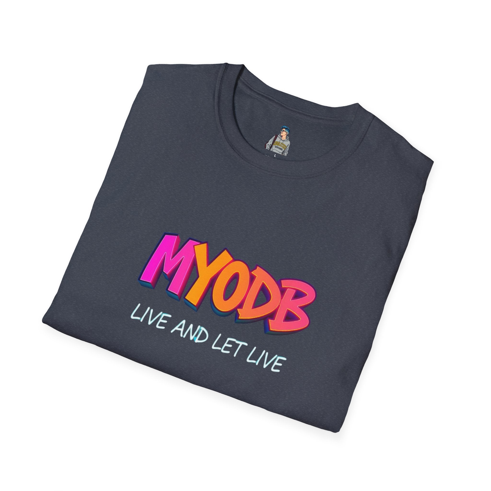 MYODB Live and Let Live T-Shirt | Unisex Softstyle Tee | Casual Streetwear