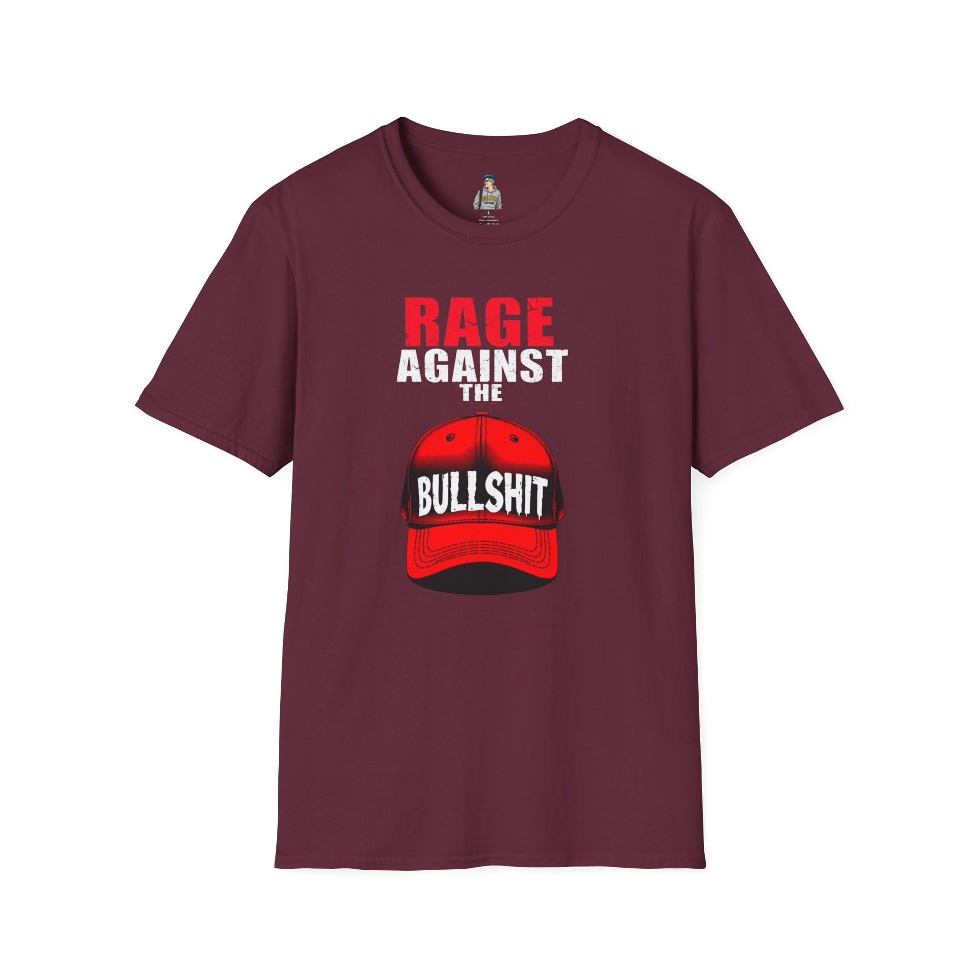 Unisex Softstyle T-Shirt - "Rage Against the BS" Graphic Tee