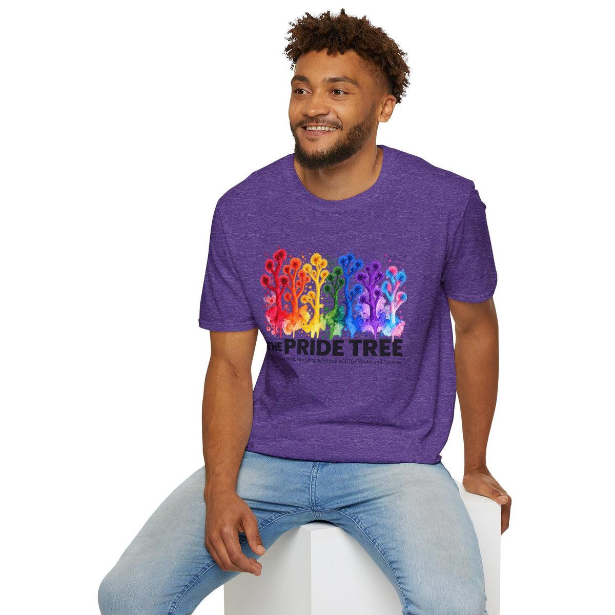 Pride Tree Las Vegas T-Shirt - Black Text