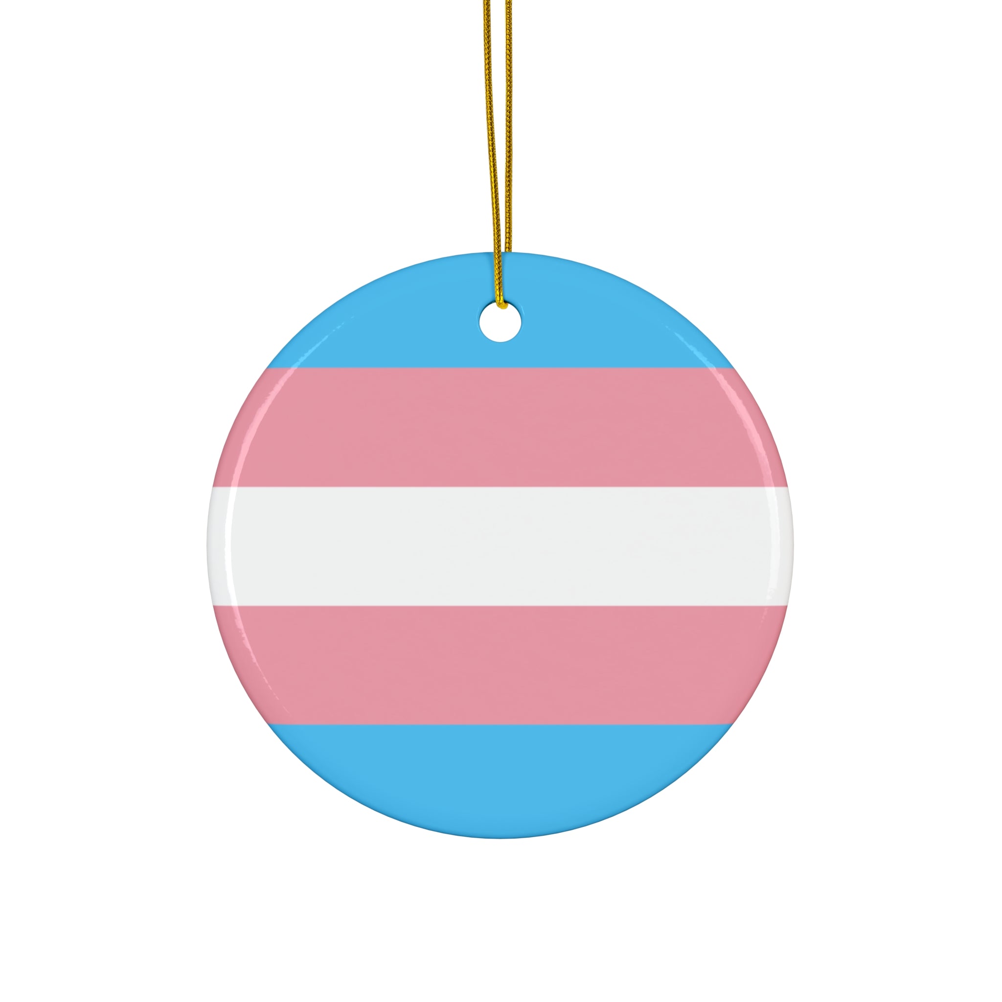 Transgender Pride Ceramic Ornament - 4 shapes