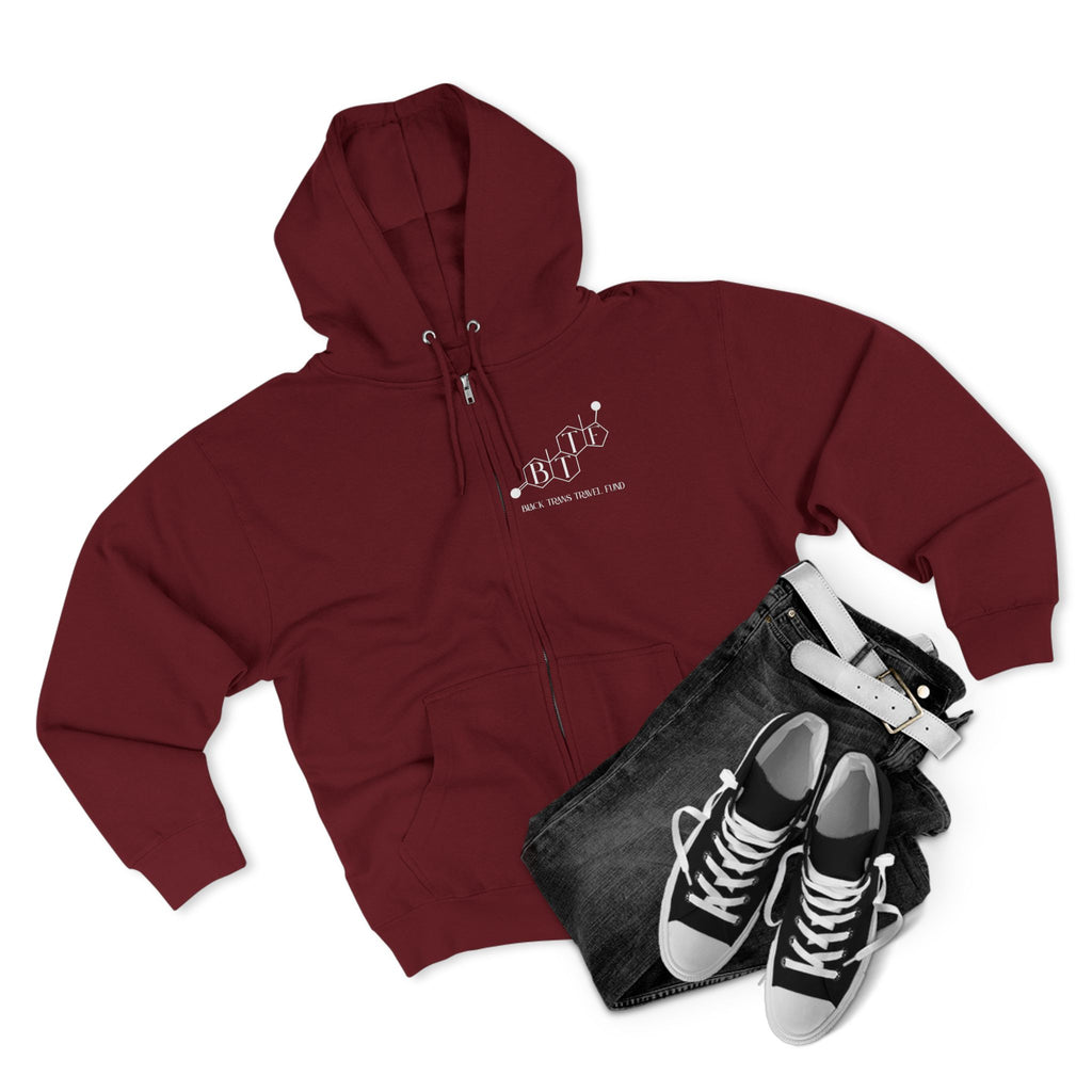 BTTF - Black Trans Travel Fund Unisex Zip-Up Hoodie