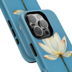 Open White Peace Lily Design Tough Case For Android & iPhone